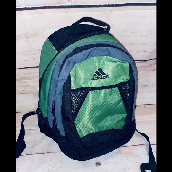 sage green adidas backpack